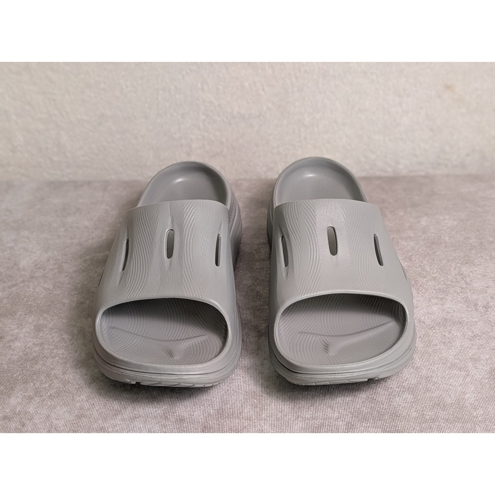 Hoka Ora Recovery Slide 3 Mens 14 Grey Comfort Sandal 1134527 marker stain - Picture 2 of 7